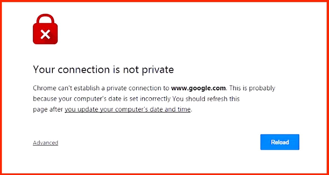 Cara Mengatasi Website Your Connection Is Not Private 1